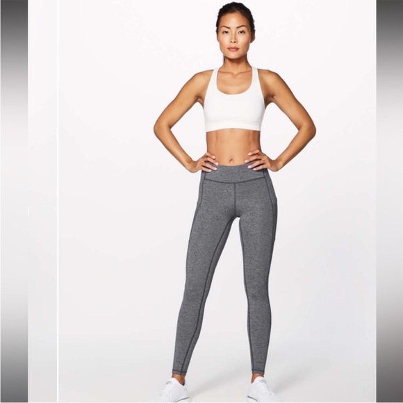 Lululemon Speed Up Tight *28" Size 4 Heathered Black - Picture 2 of 9